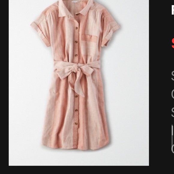 COPY - AE button front shirt dress - Picture 2 of 8